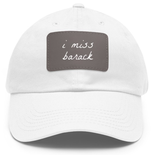 Discover I Miss Barack Obama Sweater Dad Hat With Leather Patch