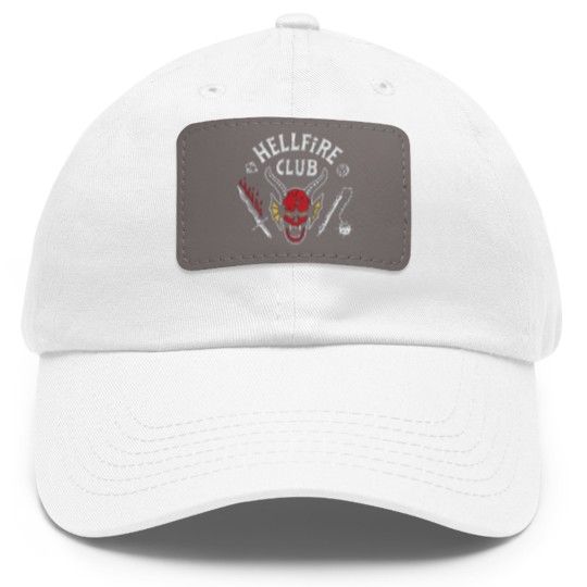 Discover Stranger Things Hellfire Club Baseball Dad Hat With Leather Patch