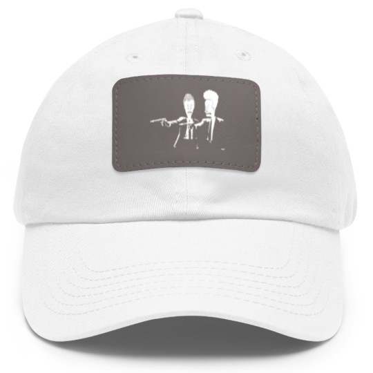 Discover Beavis And Butthead Pulp Fiction - Beavis And Butthead - Dad Hat With Leather Patch