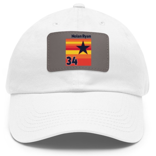 Discover Retro Nolan Ryan Uniform Tribute - Baseball Lover - Dad Hat With Leather Patch