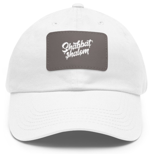 Discover Shabbat Shalom Drip - Sabbath - Dad Hat With Leather Patch