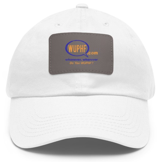 Discover WUPHF, distressed - The Office - Dad Hat With Leather Patch