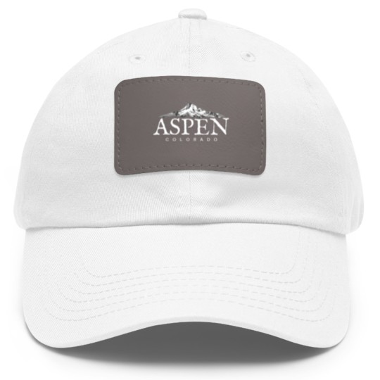 Discover Aspen Co Dad Hat With Leather Patch Colorado Mountain Town Dad Hat With Leather Patch