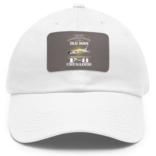 Discover F 8 Crusader Dad Hat With Leather Patch