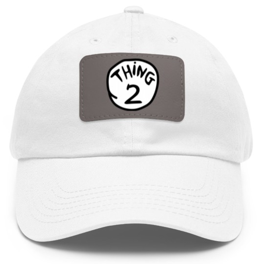 Discover THING 2 - Thing 2 - Dad Hat With Leather Patch