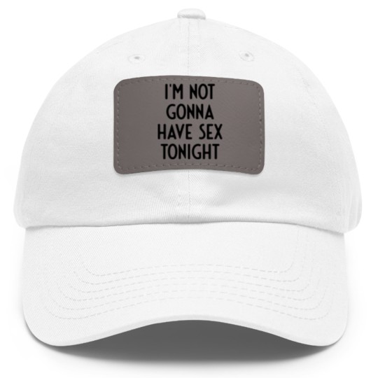 Discover White Lie Party Quotes Sayings Meme Gift - White Lie Party - Dad Hat With Leather Patch