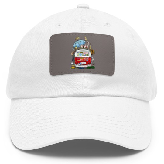Discover Hippie van Dad Hat With Leather Patch