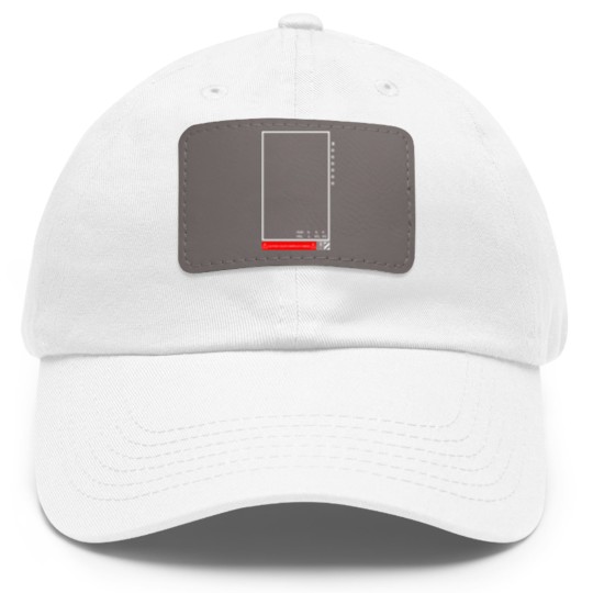 Discover Black Overflow - Techwear - Dad Hat With Leather Patch
