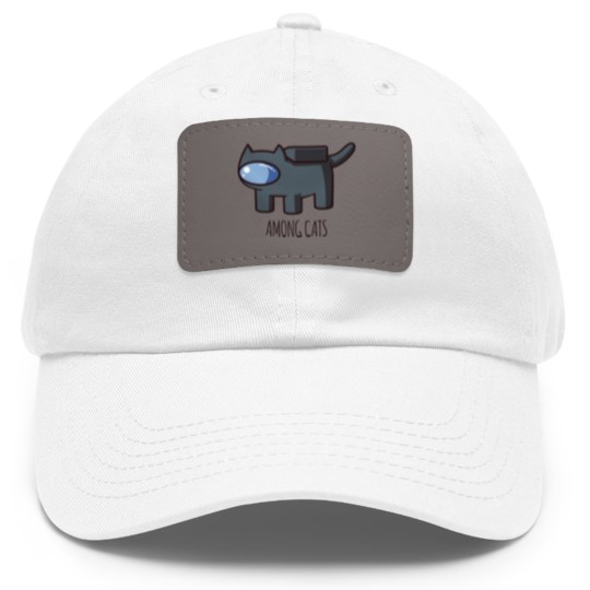 Discover Among Us black cat - Among Us - Dad Hat With Leather Patch