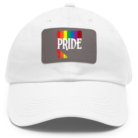 Discover LGBT Pride Rainbow Cool Statement Gift Dad Hat With Leather Patch