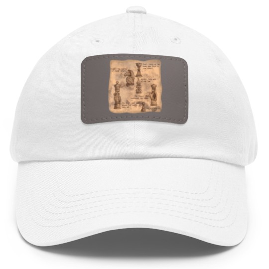 Discover Fantasy Chessmen - Chess - Dad Hat With Leather Patch