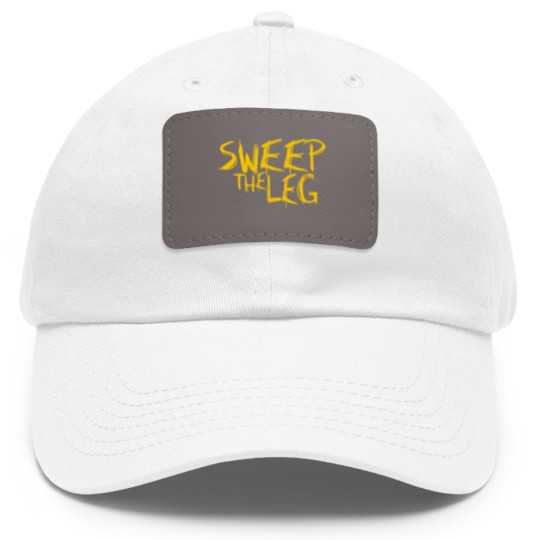 Discover Sweep the leg Dad Hat With Leather Patch