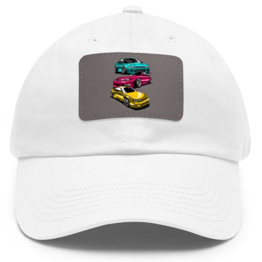 Discover JDM Legend Retro Gaming Racecar Tuning Car Dad Hat With Leather Patch