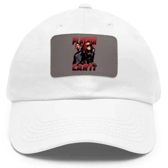 Discover Playboi Carti Dad Hat With Leather Patch