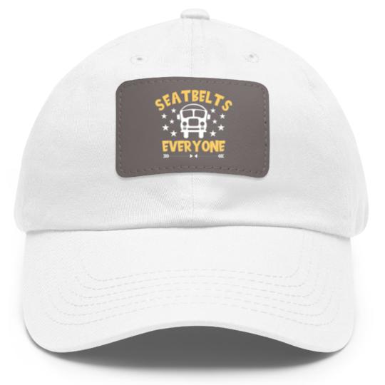 Discover Bus Driver Bus School Bus Public Transportation Dad Hat With Leather Patch