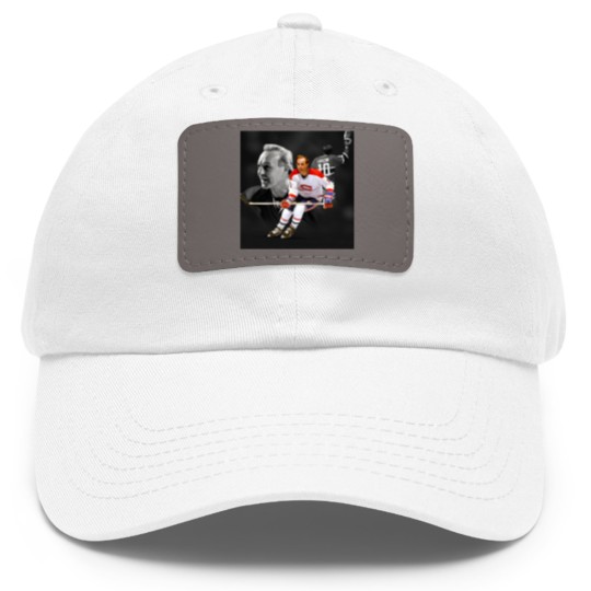 Discover Guy Lafleur 10 Canadian Hockey Legend Classic Dad Hat With Leather Patch