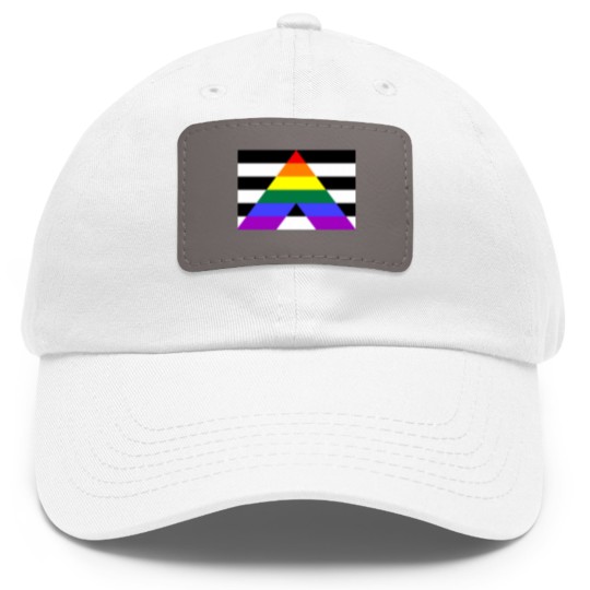 Discover Straight Ally Pride Flag  Essential Dad Hat With Leather Patch