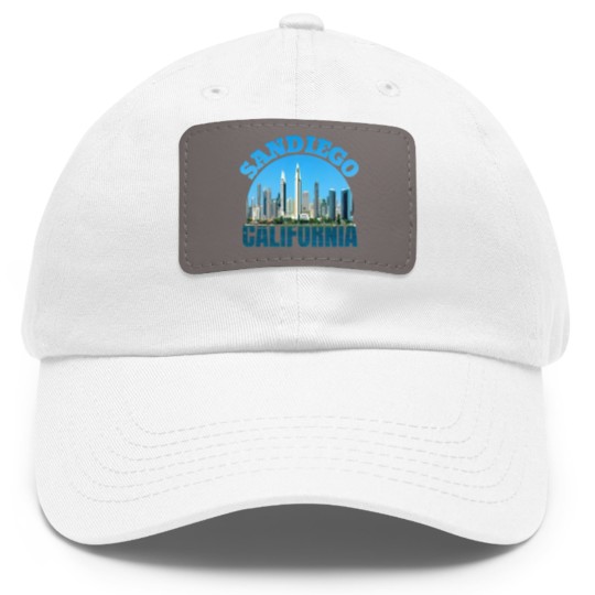 Discover San Diego California Dad Hat With Leather Patch