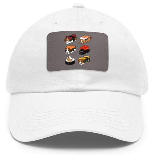 Discover Sushi Beagle - Beagle - Dad Hat With Leather Patch
