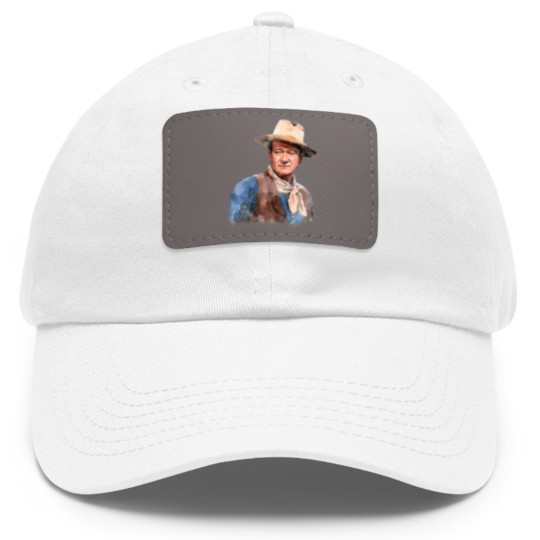 Discover John Wayne "The Duke" - Watercolor - John Wayne - Dad Hat With Leather Patch