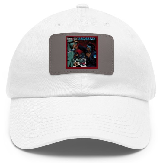 Discover Vintage Genius GZA liquid swords hip hop RETRO Dad Hat With Leather Patch