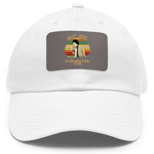 Discover Vintage Billy Tees Joel It's Still Rock and Roll To Me Essential Dad Hat With Leather Patch