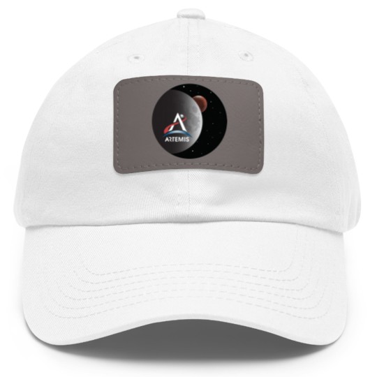 Discover Artemis Mission - Artemis - Dad Hat With Leather Patch
