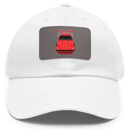 Discover Mustang S550-GT-red - Mustang - Dad Hat With Leather Patch