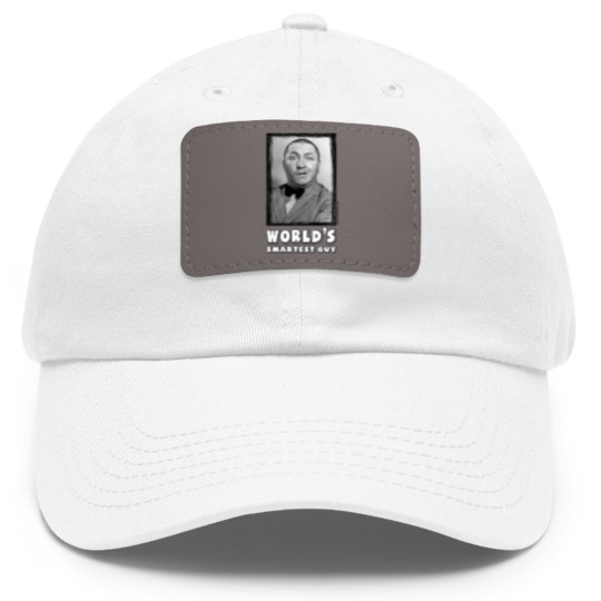 Discover The Three Stooges Curly, World's Smartest Guy Dad Hat With Leather Patch