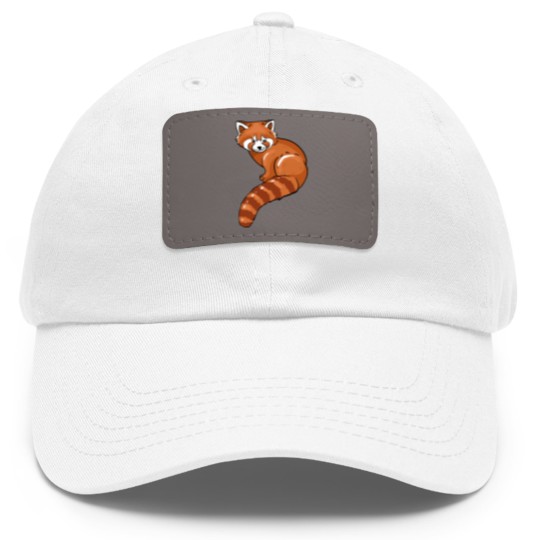 Discover Red Panda Lover Illustration Gifts Red Pandas Gift Dad Hat With Leather Patch