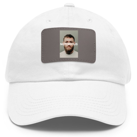 Discover Connor McGregor Mugshot Notorious - Connor Mcgregor Mugshot - Dad Hat With Leather Patch