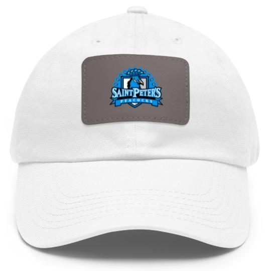 Discover Saint Peter’s Peacocks Dad Hat With Leather Patch