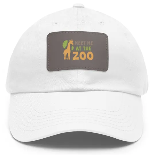Discover Meet me at the zoo Dad Hat With Leather Patch