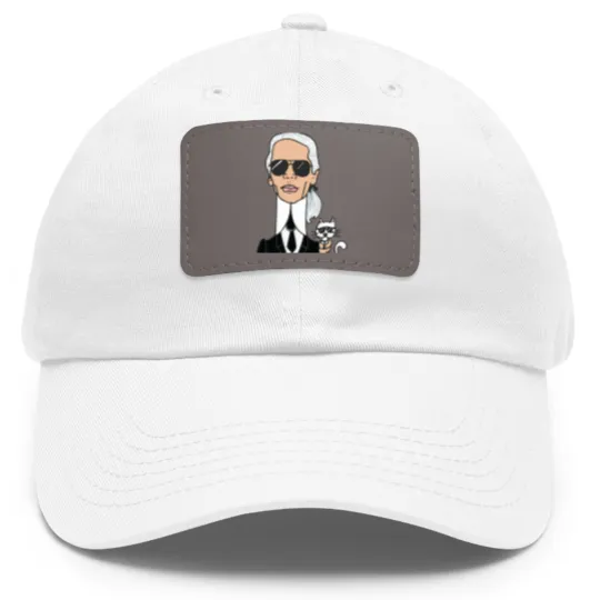 Discover karl lagerfeld 1 Dad Hat With Leather Patch
