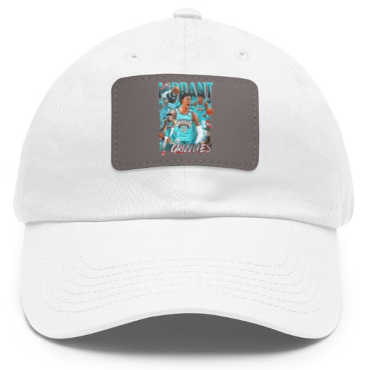 Discover Ja Morant Dad Hat With Leather Patch | Memphis Grizzlies Bootleg Graphic Dad Hat With Leather Patch