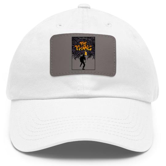 Discover The Thing V73 Horror Poster Dad Hat With Leather Patch