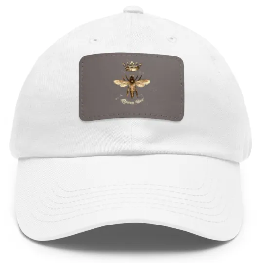 Discover Queen Bee Dad Hat With Leather Patch with Crown for Beekeepers & Bee Lovers