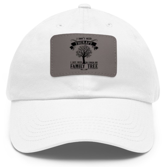 Discover Genealogy My Family Tree Dad Hat With Leather Patch Dad Hat With Leather Patch