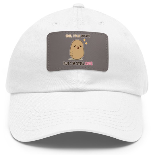 Discover Cute potato is cute - Potato - Dad Hat With Leather Patch