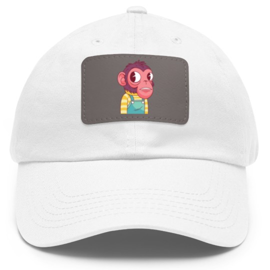 Discover Monkey, Monkey Dad Hat With Leather Patch