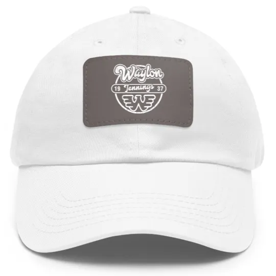 Discover waylon jennings - Waylon Jennings - Dad Hat With Leather Patch