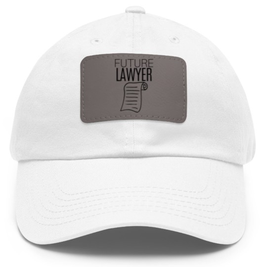 Discover Future Lawyer - scroll - Future Lawyer - Dad Hat With Leather Patch