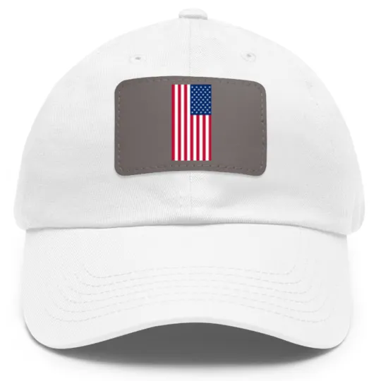 Discover Δ Dad Hat With Leather Patch