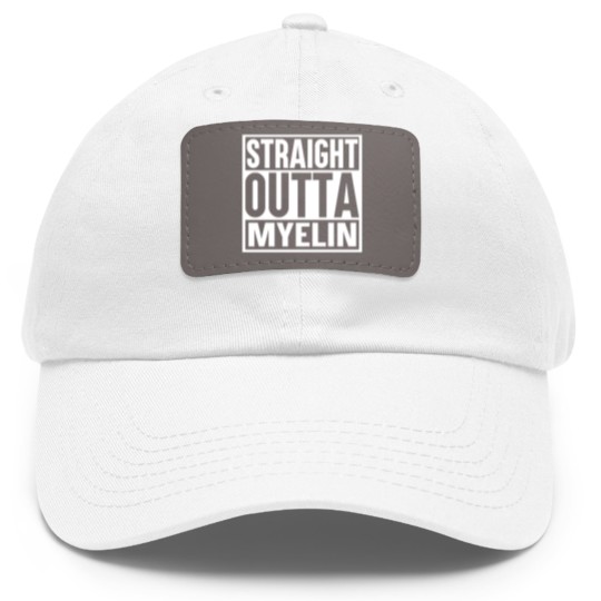Discover STRAIGHT OUTTA MYELIN Dad Hat With Leather Patch