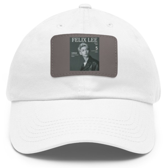 Discover Felix Lee Stray Kids Dad Hat With Leather Patch, B&W Stray Kids Graphic Dad Hat With Leather Patch, Felix Lee Stray Kids Kpop Dad Hat With Leather Patch