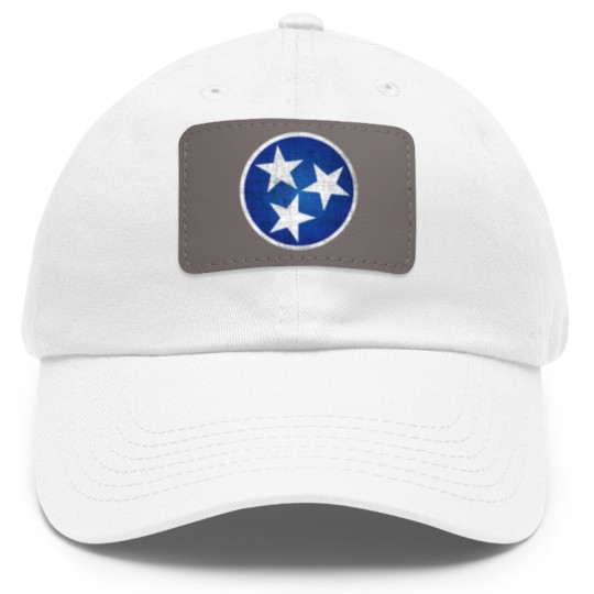 Discover Tennesse State Flag Dad Hat With Leather Patch