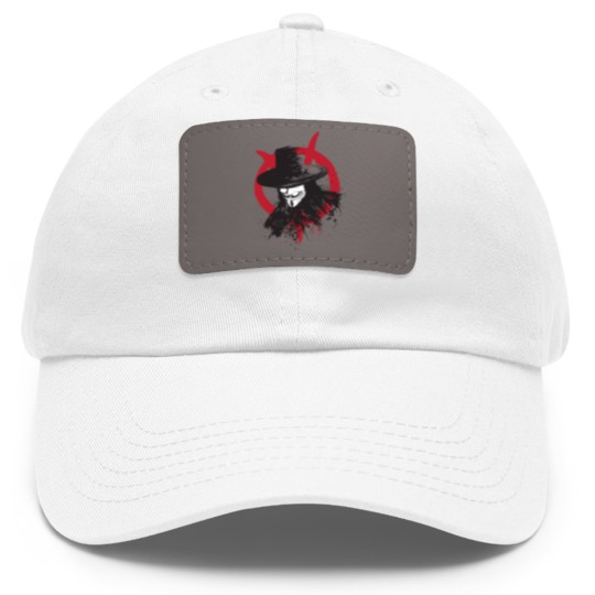 Discover Revolution is Coming - V For Vendetta - Dad Hat With Leather Patch