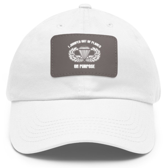 Discover airborne 82nd airborne airborne army airborne pa Dad Hat With Leather Patch