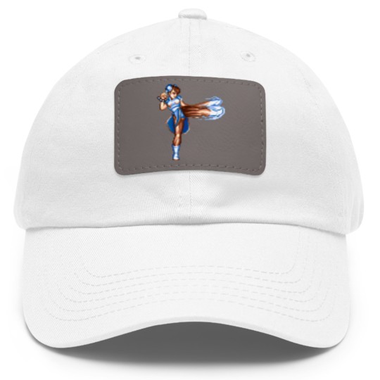 Discover Chun Li Dad Hat With Leather Patch