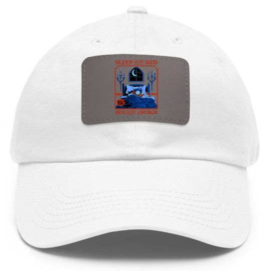 Discover Sleep is my God - Sleep - Dad Hat With Leather Patch